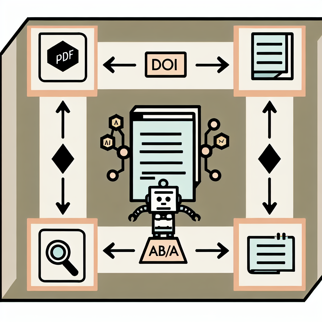 Desenho simplificado de um pipeline de normalização de referências com IA.
