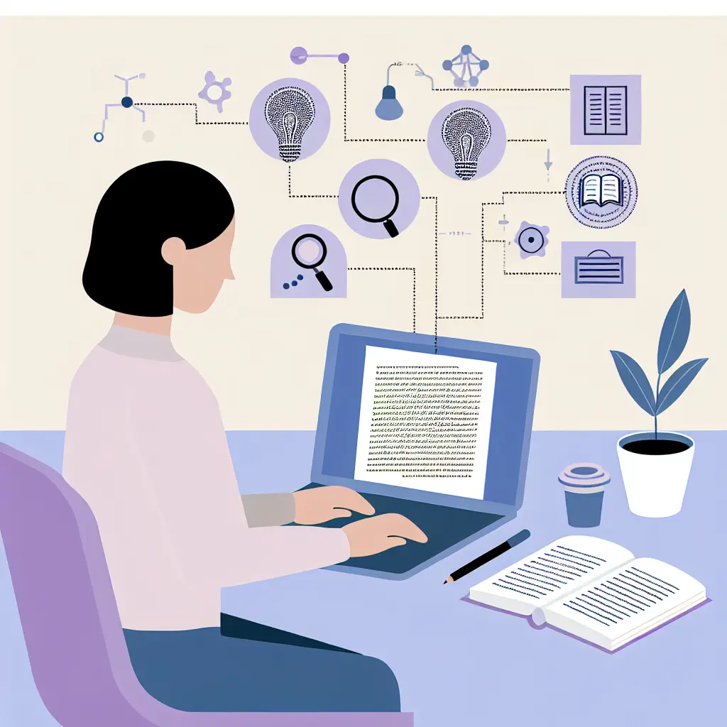 Dottorando che lavora con assistente AI alla scrivania