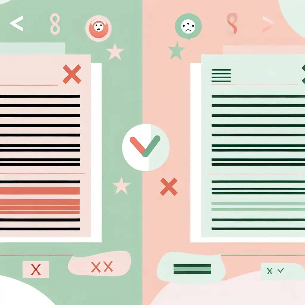 Confronto tra citazione errata e corretta nel testo accademico