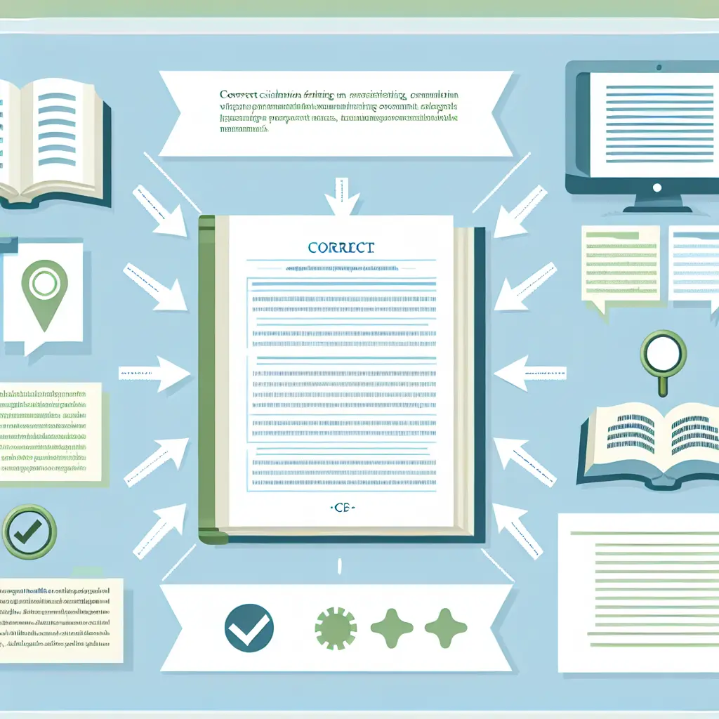 Illustrazione di citazioni corrette con riferimenti bibliografici appropriati