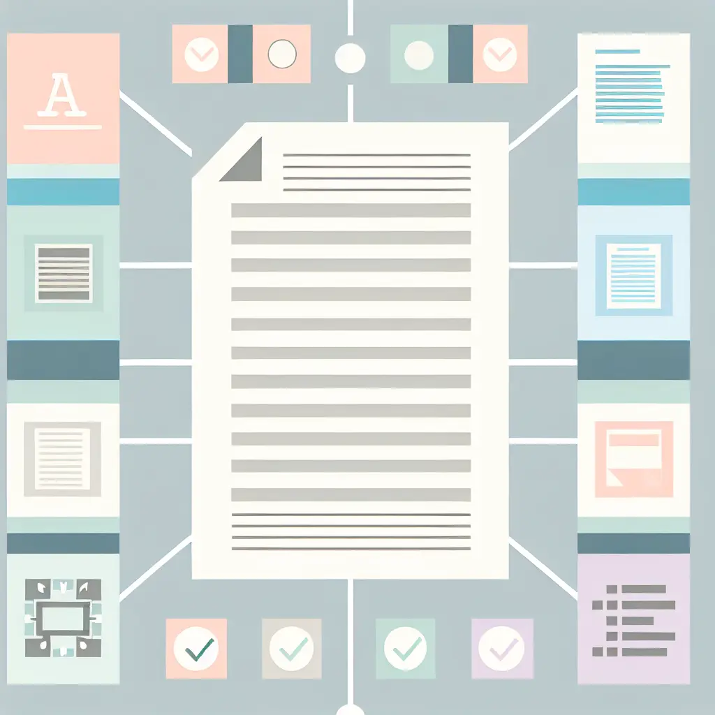 Checklist visiva degli elementi di formattazione di una tesi