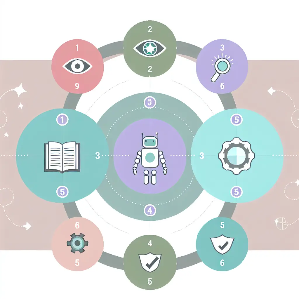 Schema visivo della metodologia in 5 passi per riscrivere con AI senza plagio