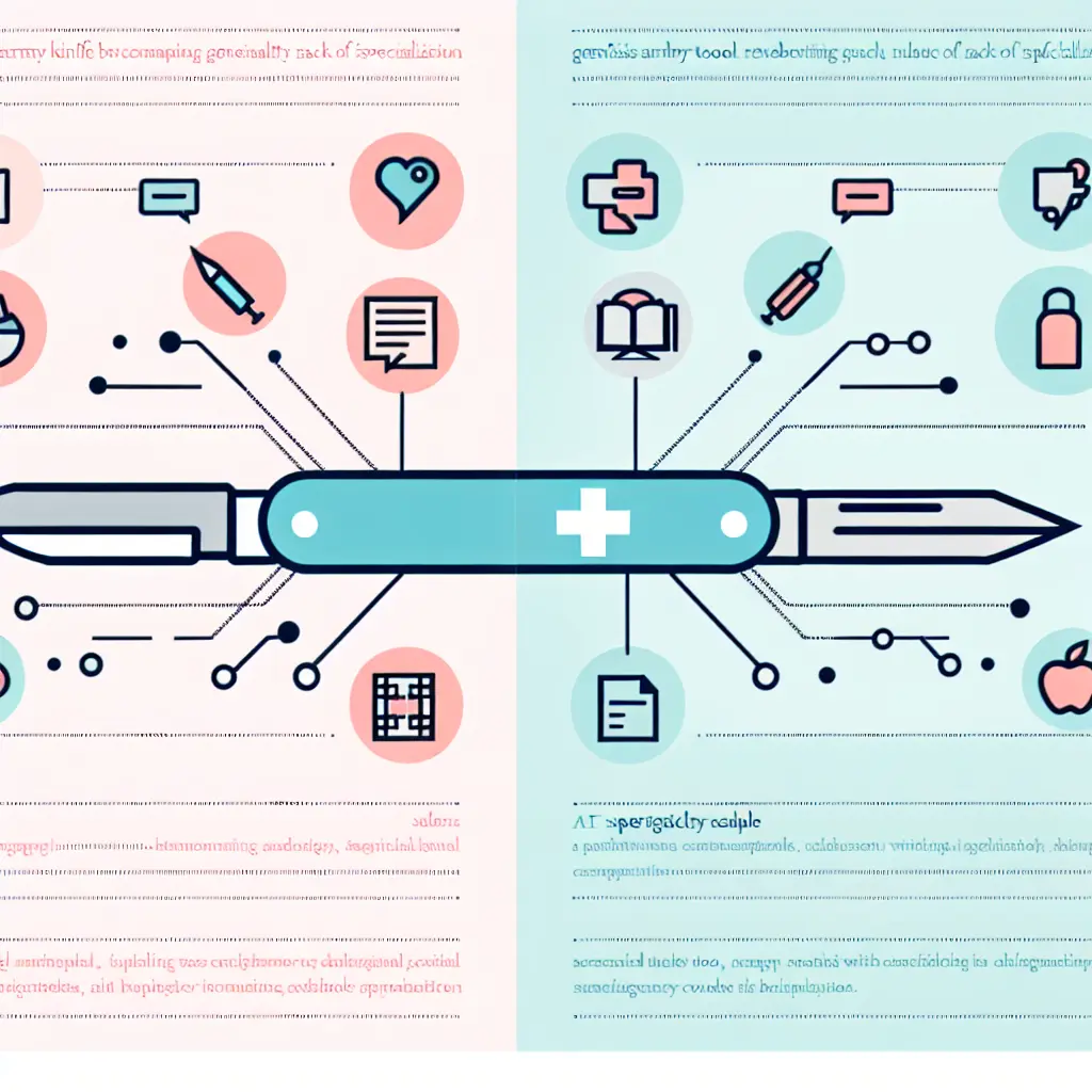 Confronto visivo tra AI generici e specializzati
