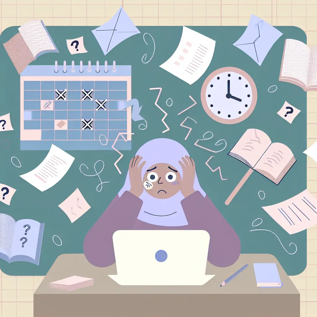 Student overwhelmed by thesis time management challenges