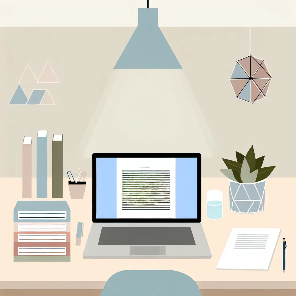 Workspace organizzato per la scrittura della tesi