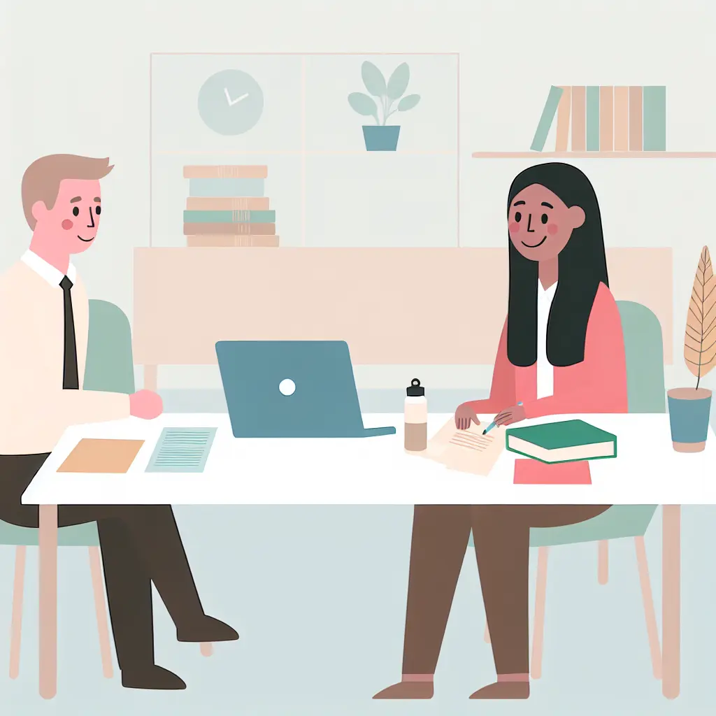 Incontro collaborativo tra studente e relatore per discutere la tesi