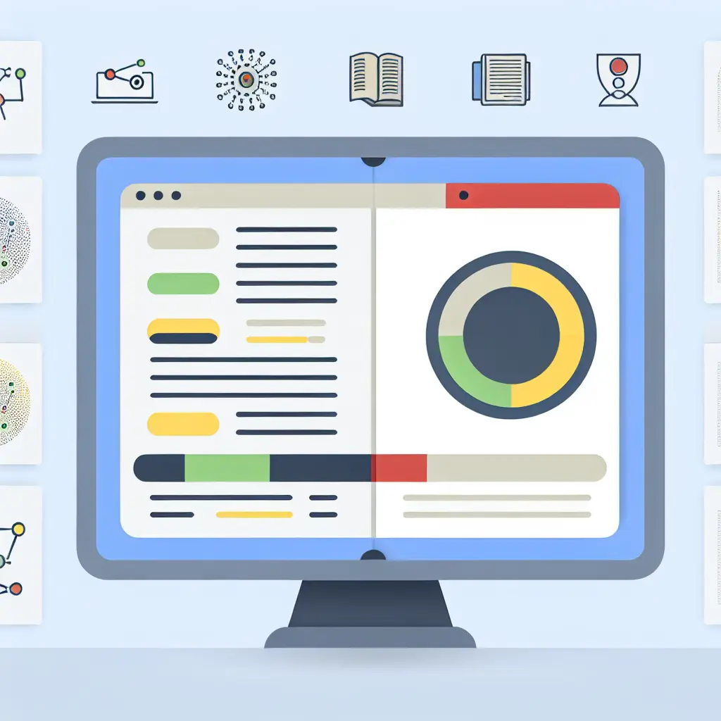 Interfaccia software di rilevamento plagio AI che analizza un documento