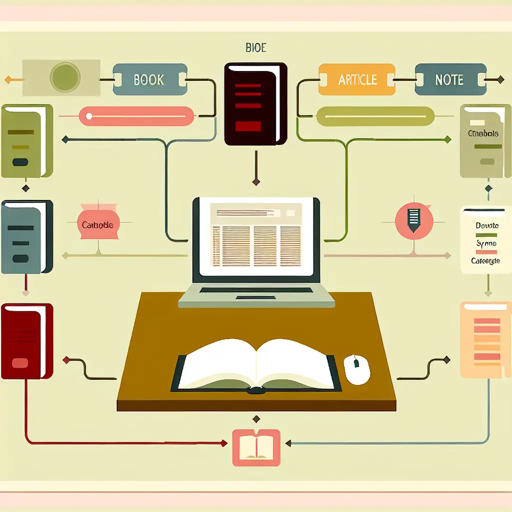 Sistema organizzato per la gestione delle fonti bibliografiche e delle ricerche accademiche