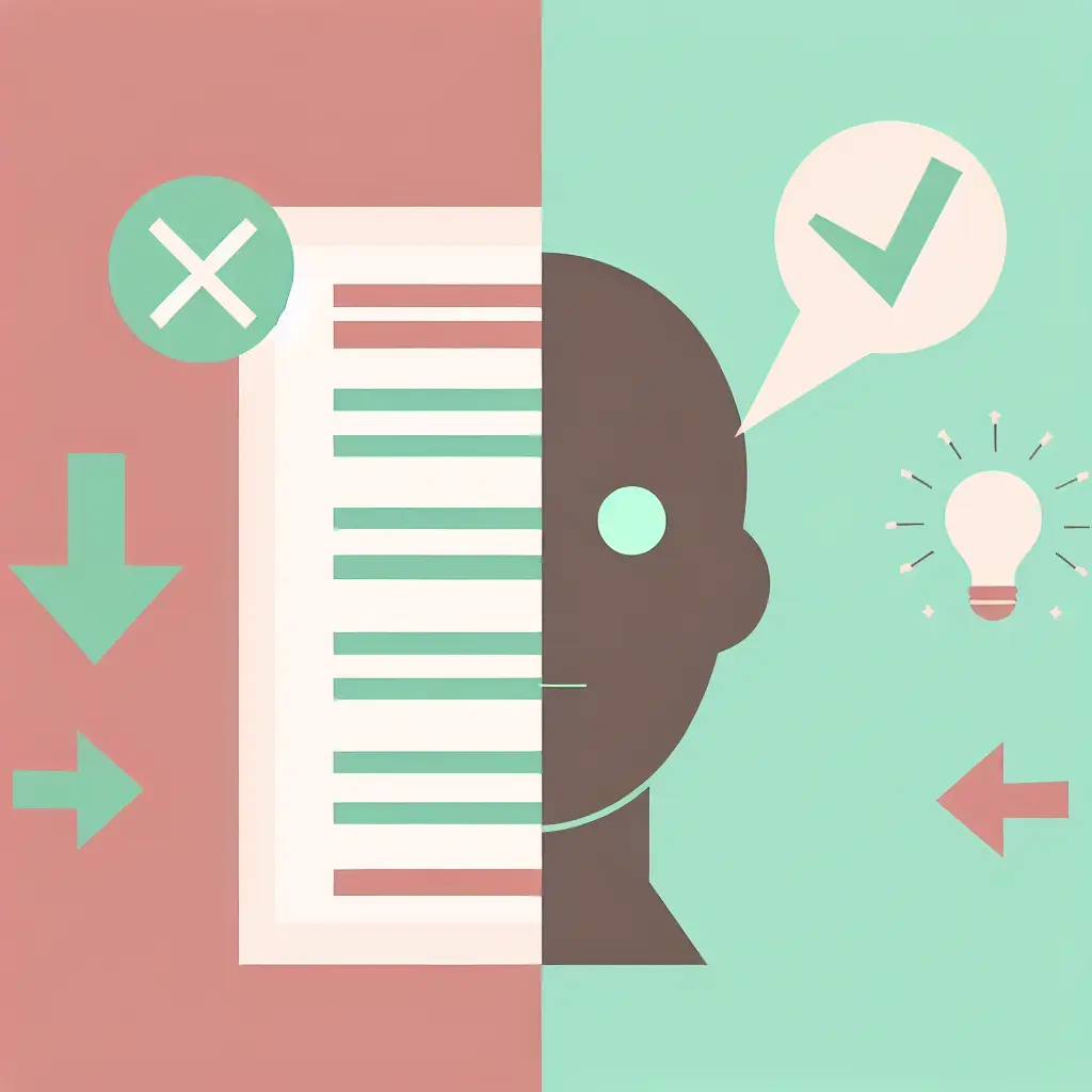 Confronto tra parafrasi corretta e scorretta