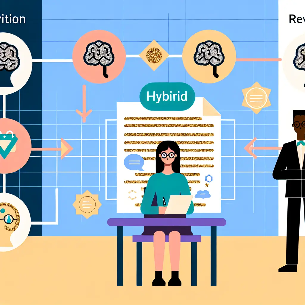 Processo di revisione ibrida che combina intelligenza artificiale e supervisione umana per la tesi