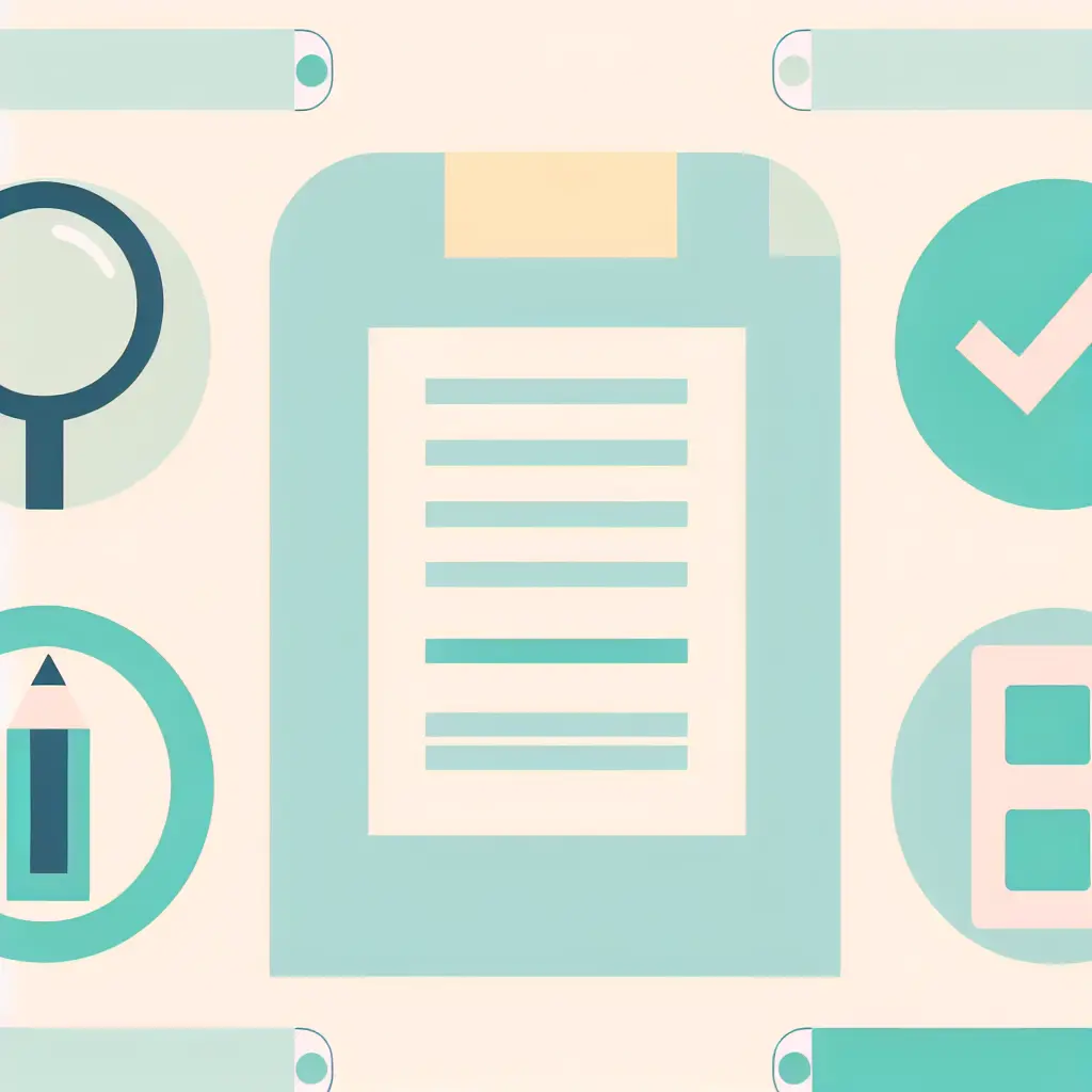 Processo di revisione di un testo con evidenziazioni e note