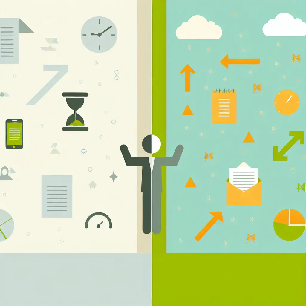 Confronto visivo tra metodo tradizionale e metodo AI-assisted per la gestione del tempo tesi