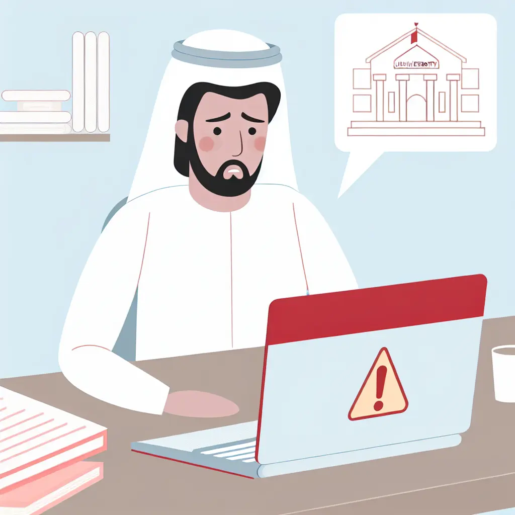 Studente preoccupato davanti al computer che riceve un avviso di plagio