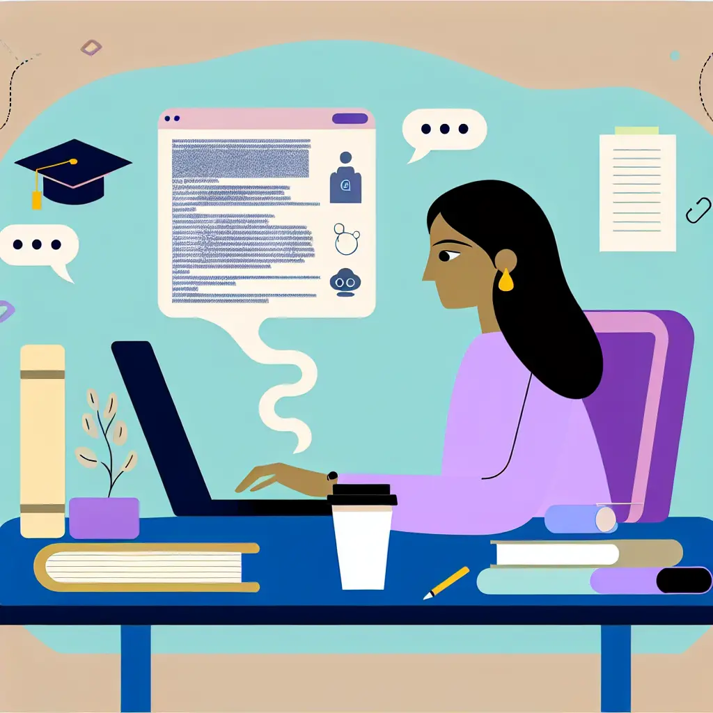 Studente universitario alle prese con la decisione di utilizzare ChatGPT per la tesi di laurea