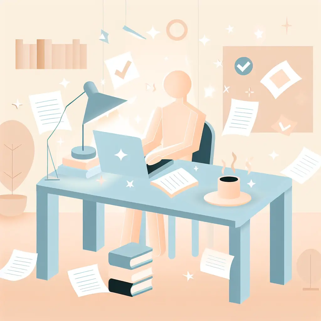 Studente che completa con successo la tesi utilizzando le citazioni corrette