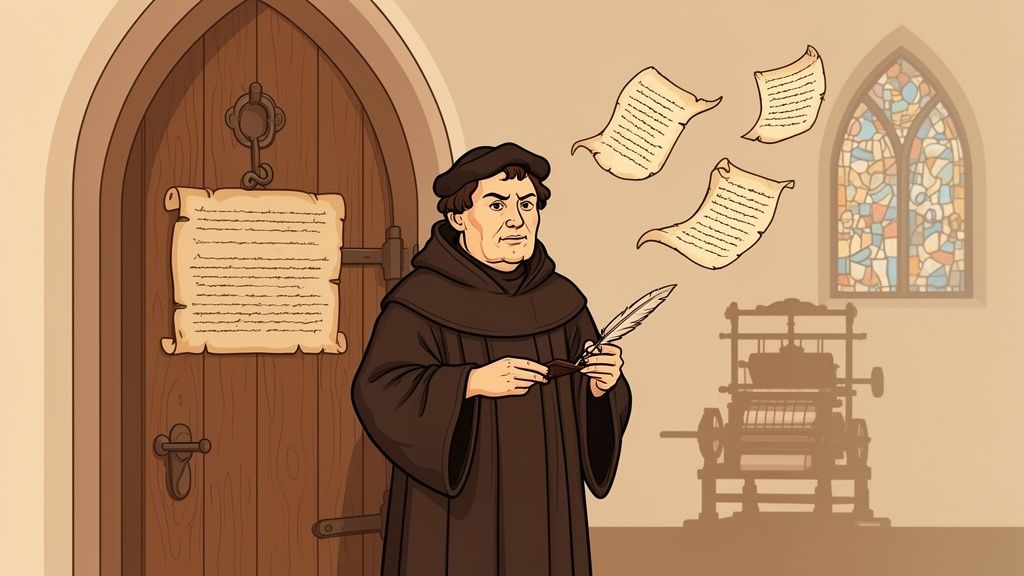 Martin Lutero Riassunto: Vita, 95 Tesi e Riforma in Sintesi