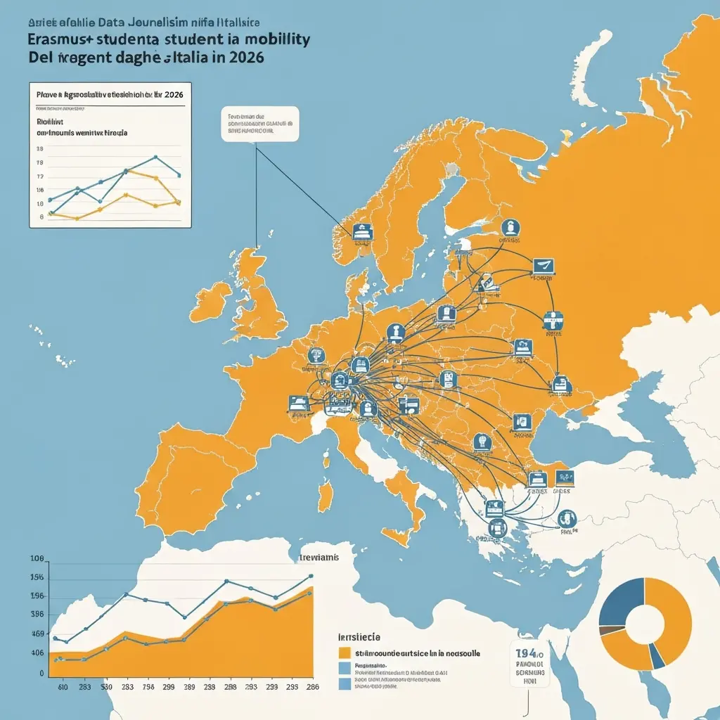 Erasmus+ studenti italiani 2026: dati, flussi e mete top