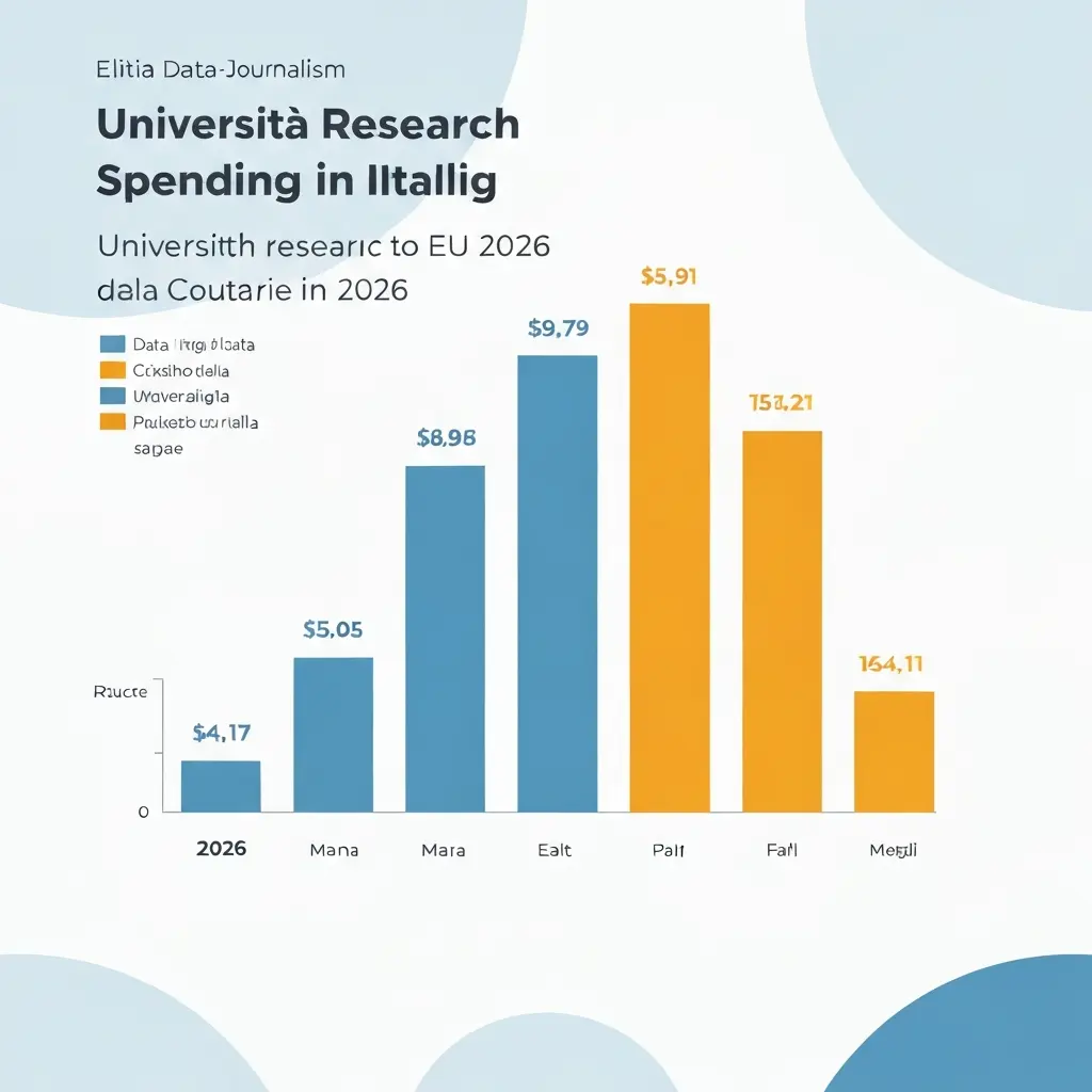 Spesa ricerca università Italia 2026: confronto UE in % PIL
