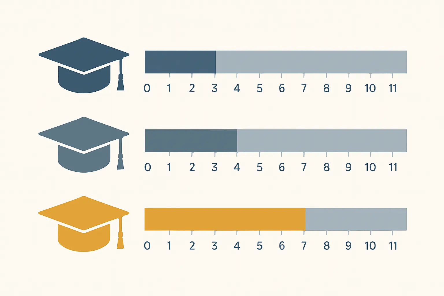 Confronto del peso della tesi sul voto di laurea tra triennale (0–4 punti), magistrale (0–8 punti) e magistrale a ciclo unico (0–10 punti) negli atenei italiani