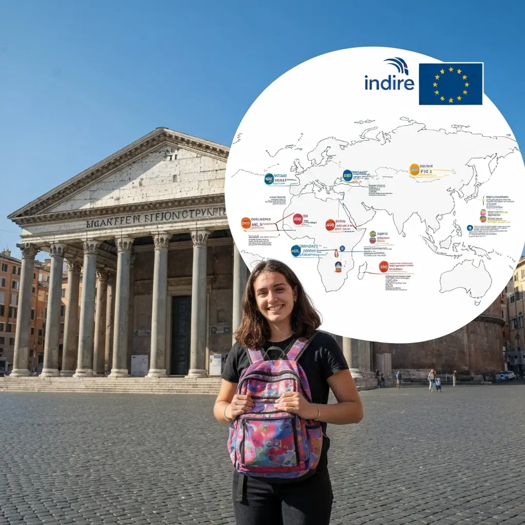 Borse Erasmus+ Italia 2026 importi: dati Agenzia Indire per paese