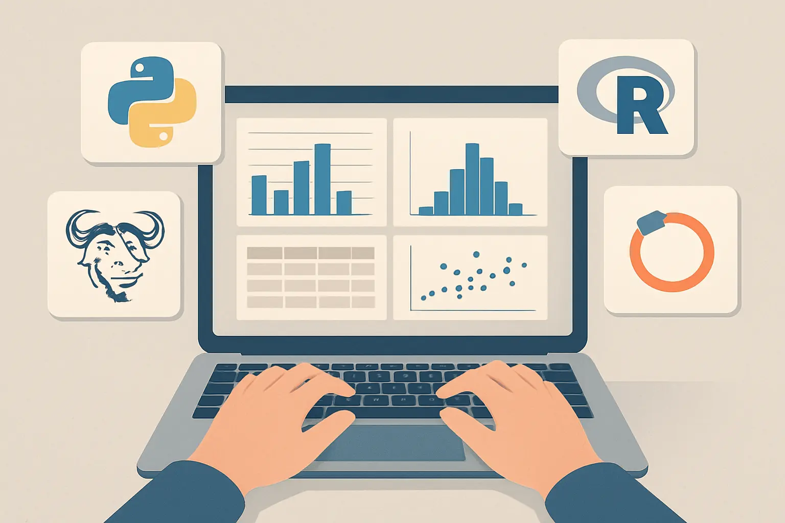 Interfaccia software statistico gratuito per studenti universitari: grafici, tabelle e analisi dati
